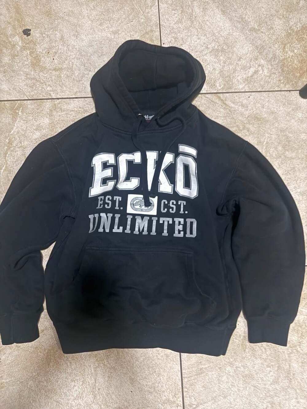 Ecko Unlimited Hoodie Black Graphic Sweatshirt
